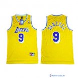 Maillot NBA Pas Cher Los Angeles Lakers Nick Van 9 Exel Jaune