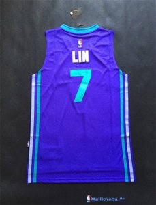 Maillot NBA Pas Cher Charlotte Hornets Jeremy Lin 7 Bleu