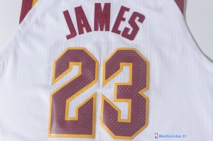 Maillot NBA Pas Cher Cleveland Cavaliers LeBron James 23 Blanc 2017/18