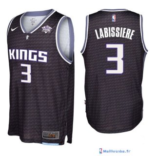 Maillot NBA Pas Cher Sacramento Kings Skal Llabissiere 3 Noir 2017/18