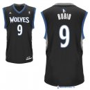 Maillot NBA Pas Cher Minnesota Timberwolves Ricky Rubio 9 Noir