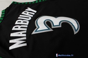 Maillot NBA Pas Cher Minnesota Timberwolves Stephon Marbury 3 Retro Noir