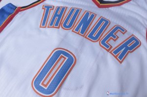 Maillot NBA Pas Cher Oklahoma City Thunder Russell Westbrook 0 Blanc Association 2017/18