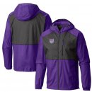 Sacramento Kings Columbia Purple Flash Forward Full-Zip Windbreaker Jacket