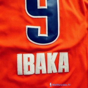 Maillot NBA Pas Cher Oklahoma City Thunder Serge Ibaka 9 Orange