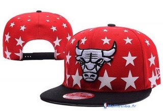 Bonnet NBA Chicago Bulls 2016 Rouge Noir