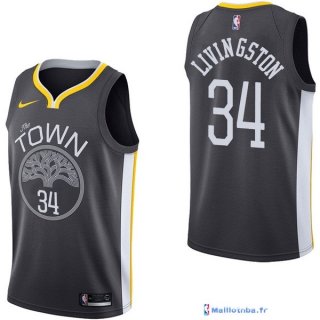 Maillot NBA Pas Cher Golden State Warriors Shaun Livingston 34 Noir Statement 2017/18