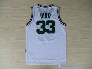 Maillot NBA Pas Cher Boston Celtics Larry Joe 33 Bird Blanc