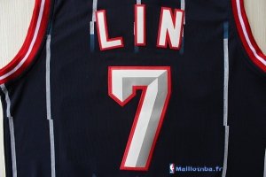 Maillot NBA Pas Cher Houston Rockets Jeremy Lin 7 Retro Bleu