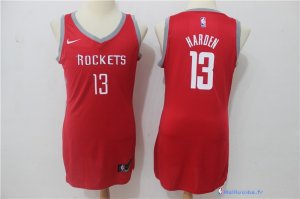 Maillot NBA Pas Cher Houston Rockets Femme James Harden 13 Rouge Icon 2017/18