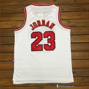 Maillot NBA Pas Cher Chicago Bulls Michael Jordan 23 Blanc Rouge