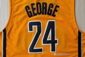 Maillot NBA Pas Cher Indiana Pacers Paul George 24 Jaune