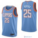 Maillot NBA Pas Cher Los Angeles Clippers Austin Rivers 25 Nike Bleu Ville 2017/18