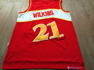 Maillot NBA Pas Cher Atlanta Hawks Dominique Wilkins 21 Rouge