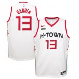 Houston Rockets James Harden Nike White Swingman Jersey Jersey – City Edition