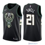 Maillot NBA Pas Cher Milwaukee Bucks Tony Snell 21 Noir Statement 2017/18