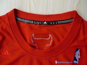 Maillot NBA Pas Cher Noël Chicago Bulls Rouge Rose 1