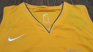 Maillot NBA Pas Cher Los Angeles Lakers Lonzo Ball 2 Jaune Icon 2017/18