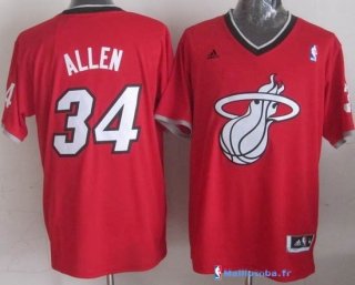 Maillot NBA Pas Cher Noël Miami Heat Allen 34 Rouge