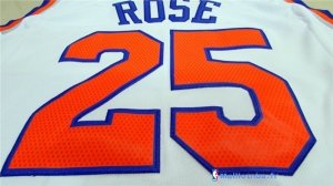 Maillot NBA Pas Cher New York Knicks Derrick Rose 25 Blanc