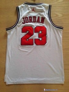 Maillot NBA Pas Cher Chicago Bulls Michael Jordan 23 Retro Blanc