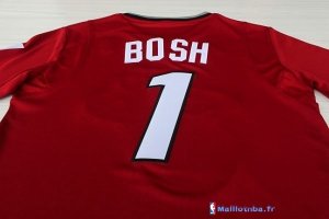 Maillot NBA Pas Cher Noël Miami Heat Bosh 1 Rouge