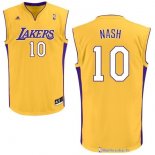 Maillot NBA Pas Cher Los Angeles Lakers Steve Nash 10 Jaune