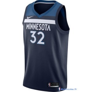 Maillot NBA Pas Cher Minnesota Timberwolves Karl Anthony Towns 32 Marine Icon 2017/18