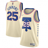 Maillot Philadelphia 76ers Ben Simmons Nike Cream 2020/21