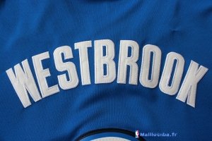 Maillot NBA Pas Cher Noël Oklahoma City Thunder Westbrook 0 Bleu 01