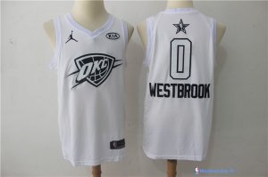 Maillot NBA Pas Cher NBA All Star 2018 Russell Westbrook 0 Blanc