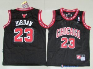 Maillot NBA Pas Cher Chicago Bulls Junior Michael Jordan 23 Noir