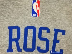 Sweat Capuche NBA New York Knicks Derrick Rose 25 Gris