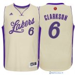 Maillot NBA Pas Cher Noël Los Angeles Lakers Clarkson 6 Blanc