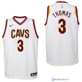 Maillot NBA Pas Cher Cleveland Cavaliers Junior Isaiah Thomas 3 Blanc Association 2017/18