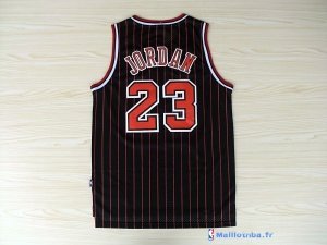 Maillot NBA Pas Cher Chicago Bulls Michael Jordan 23 Noir Bande