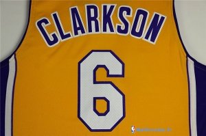 Maillot NBA Pas Cher Los Angeles Lakers Jordan Clarkson 6 Jaune