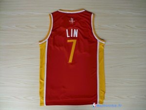 Maillot NBA Pas Cher Houston Rockets Jeremy Lin 7 Retro Rouge