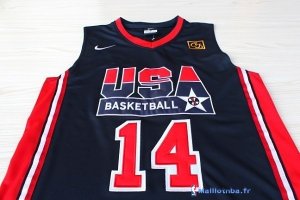 Maillot NBA Pas Cher USA 1992 Barkley 14 Noir