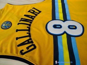 Maillot NBA Pas Cher Denver Nuggets Danilo Gallinari 8 Jaune