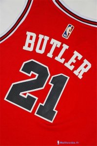 Maillot NBA Pas Cher Chicago Bulls Jimmy Butler 21 Rouge Retro