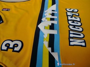 Maillot NBA Pas Cher Denver Nuggets Allen Iverson 3 Jaune