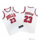 Maillot NBA Pas Cher Chicago Bulls Junior Michael Jordan 23 Blanc 2017/18