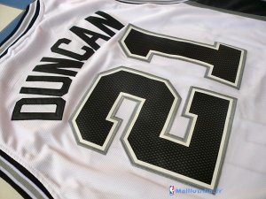 Maillot NBA Pas Cher San Antonio Spurs Tim Duncan 21 Blanc