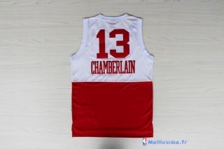 Maillot NBA Pas Cher Philadelphia Sixers Wilt Chamberlain 13 Rouge Blanc