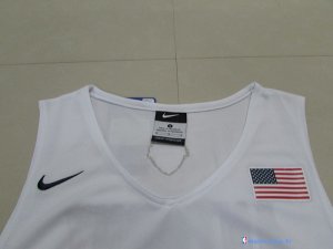 Maillot NBA Pas Cher USA 2016 Carmelo Anthony 15 Blanc