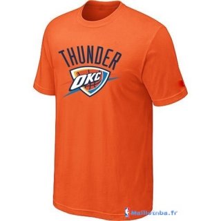 T-Shirt NBA Pas Cher Oklahoma City Thunder Orange