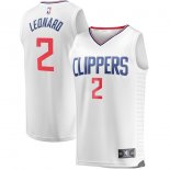 LA Clippers Kawhi Leonard Fanatics Branded White Fast Break Replica Jersey - Association Edition
