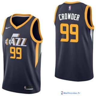 Maillot NBA Pas Cher Utah Jazz Jae Crowder 99 Marine Icon 2017/18