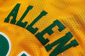 Maillot NBA Pas Cher Seattle Supersonics Ray Allen 34 Jaune